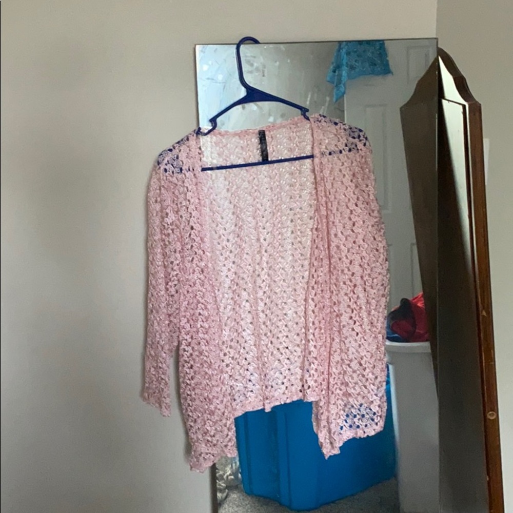 Pink coverup/sweater